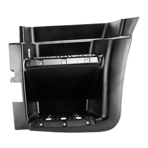 Pedana Sinistra con Taglio per Paraurto in Metallo Nera Adatto a Iveco Stralis AT - AD 2001