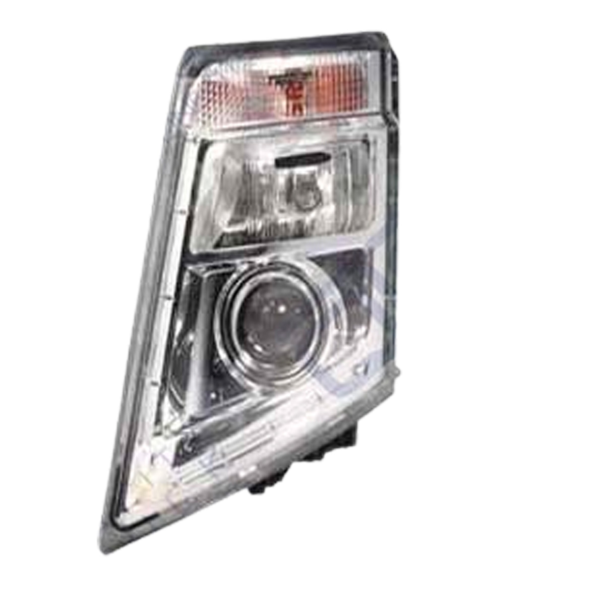 Faro Sinistro con Modanatura Argentata Adatto a Volvo FH3 2008 - 2012