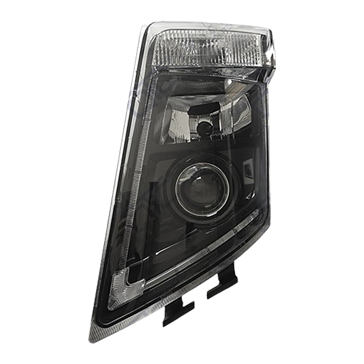Faro Sinistro con Modanatura Nera Adatto a Volvo FH3 2008 - 2012
