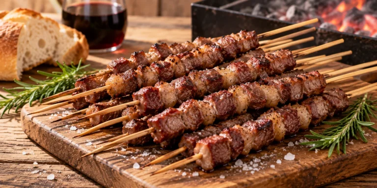 Arrosticini abruzzesi: ricetta tradizionale alla brace
