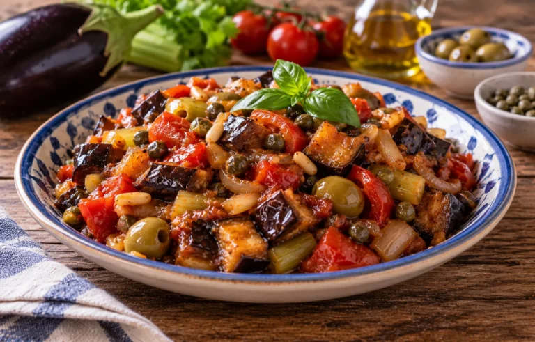 Caponata siciliana: ricetta tradizionale in agrodolce