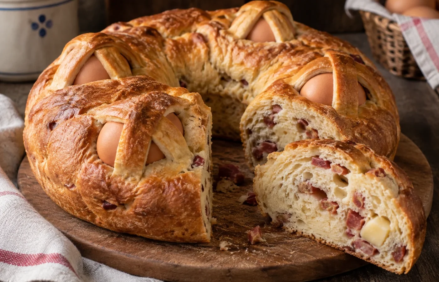 Casatiello napoletano: ricetta tradizionale con salumi, formaggi e uova