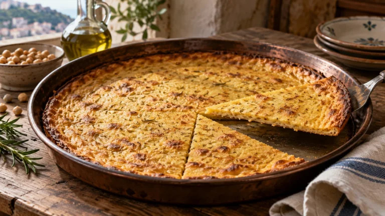 Farinata genovese: ricetta tradizionale con farina di ceci