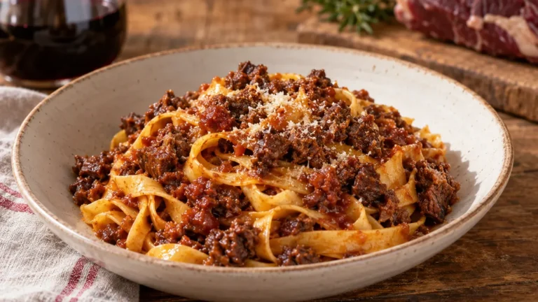 Fettuccine al cinghiale dei Castelli Romani: ricetta rustica al vino rosso