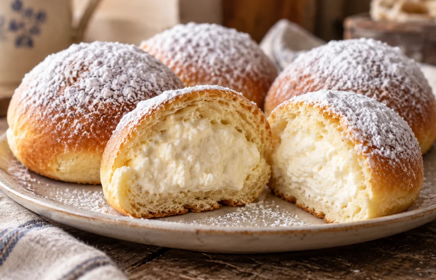Fiocchi di neve napoletani: ricetta soffice con crema al latte