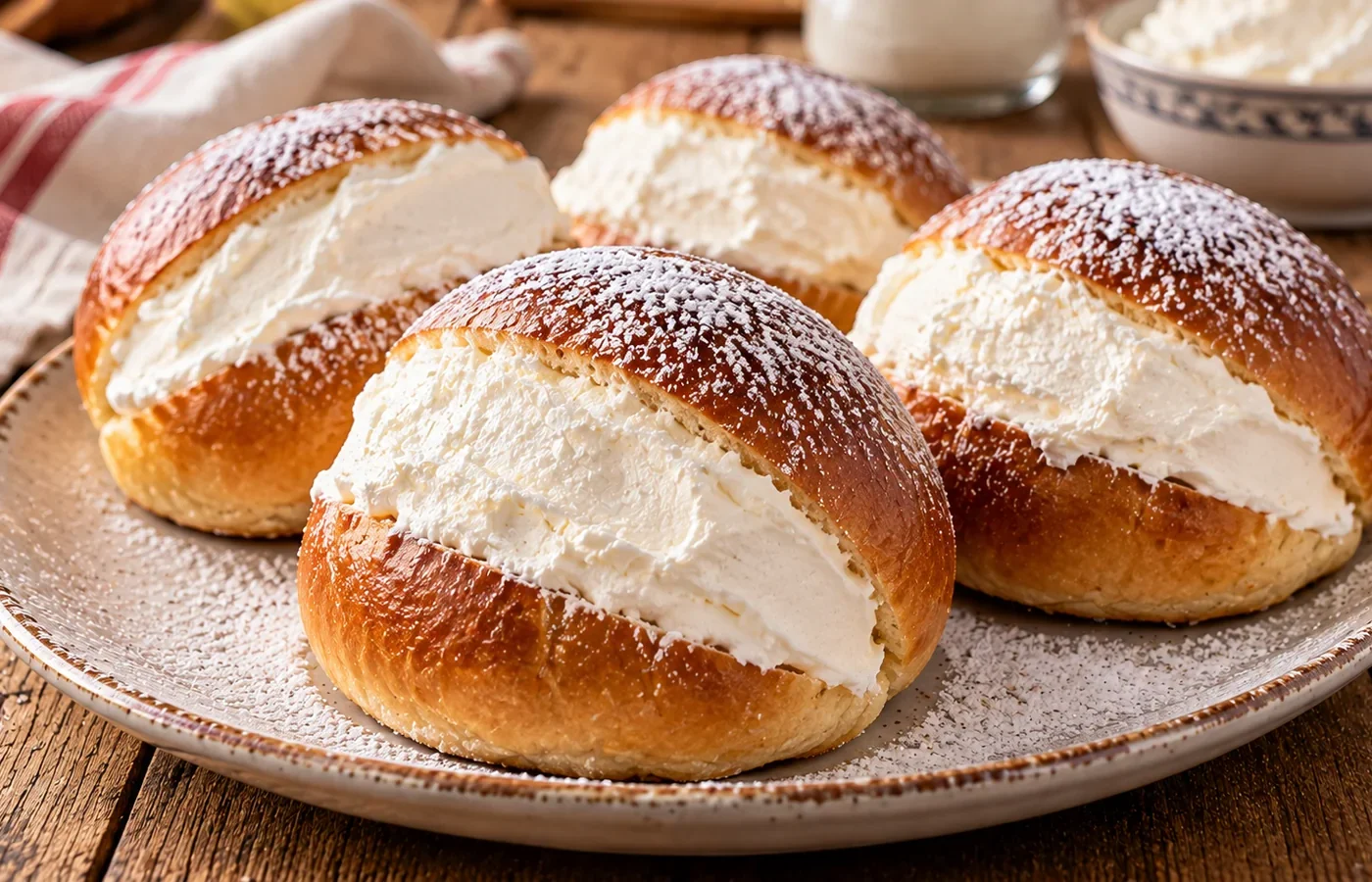 Maritozzi con la panna: ricetta romana tradizionale