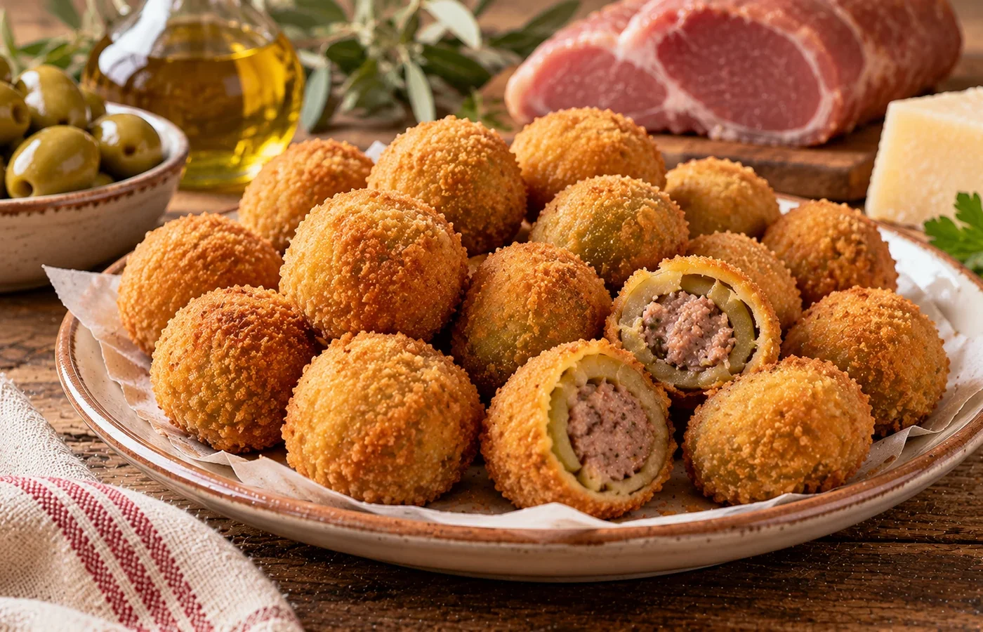 Olive all’ascolana: ricetta tradizionale marchigiana