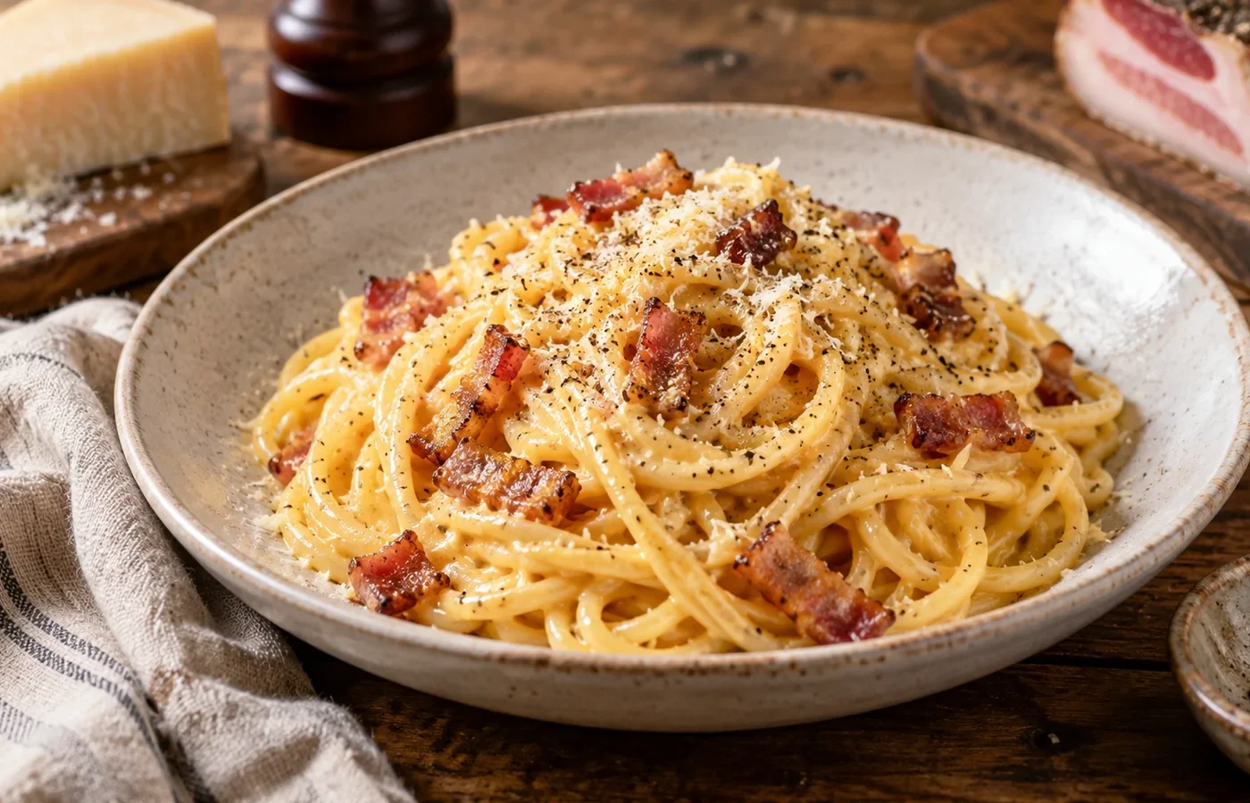 Pasta alla carbonara: ricetta originale romana