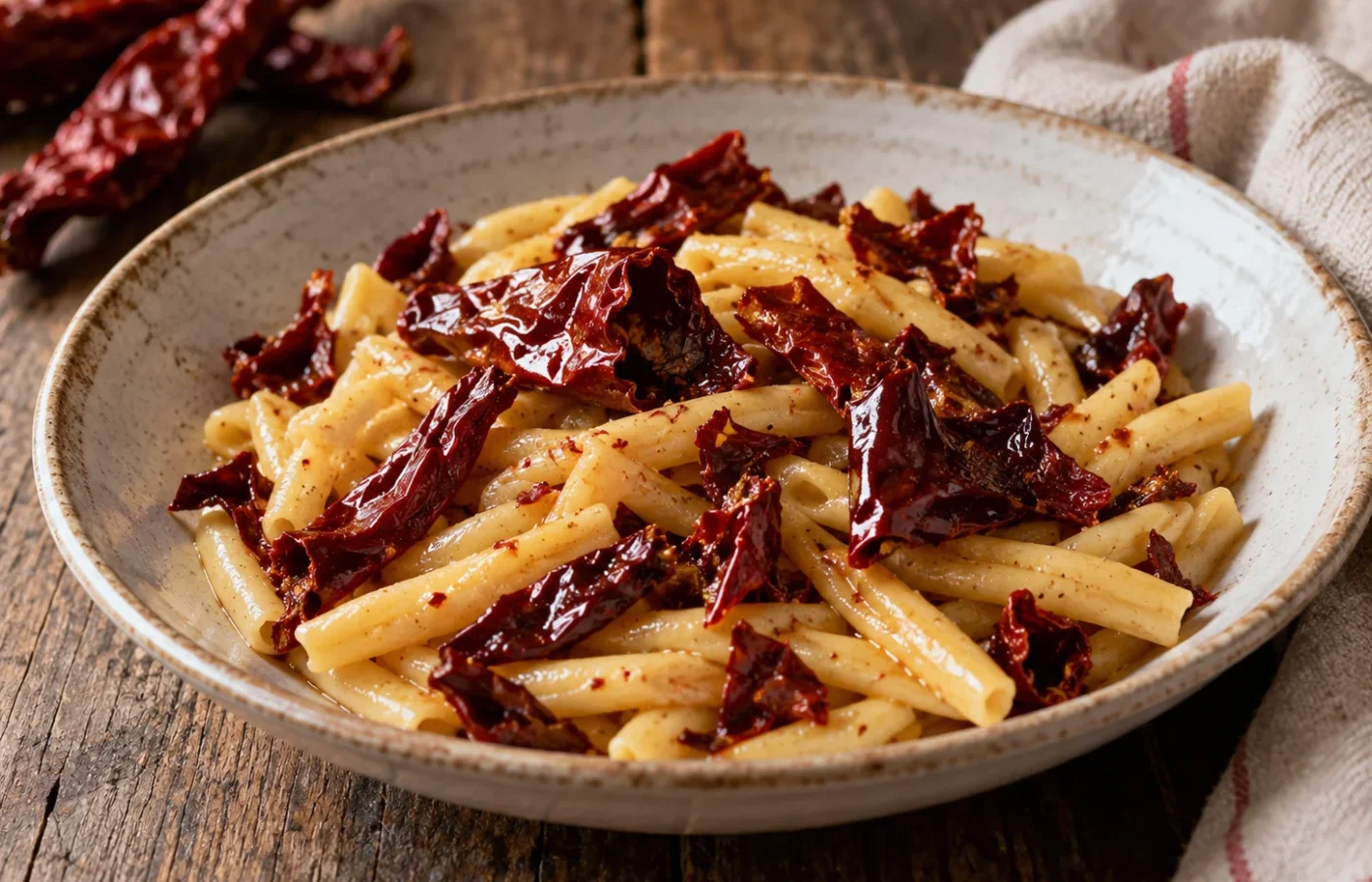 Pasta con i peperoni cruschi: ricetta tradizionale lucana
