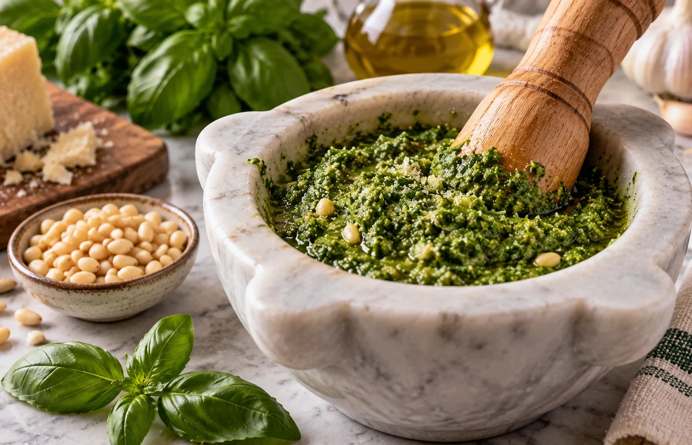 Pesto alla genovese: ricetta tradizionale ligure