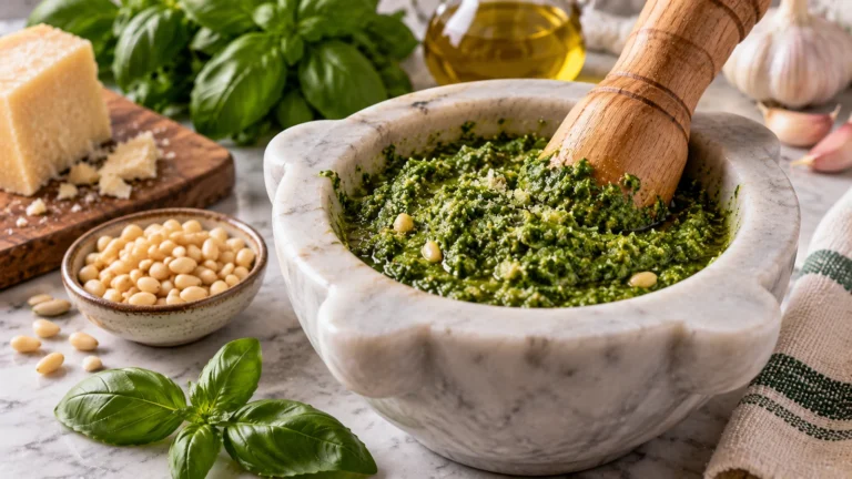 Pesto alla genovese: ricetta tradizionale ligure