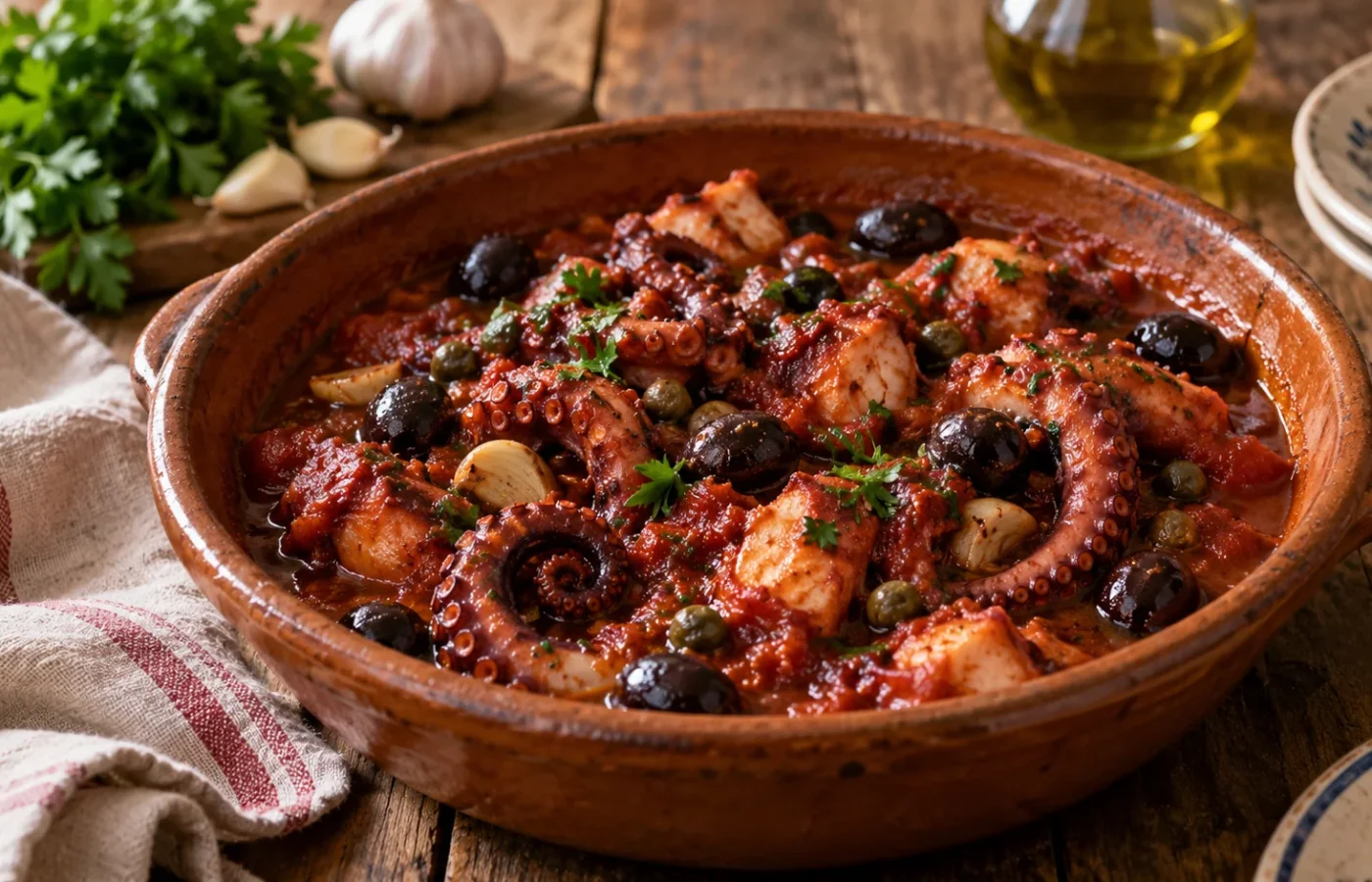 Polpo alla Luciana: ricetta napoletana tradizionale