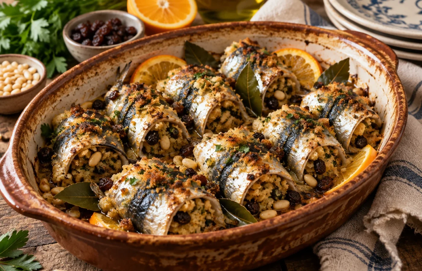 Sarde a beccafico: ricetta tradizionale siciliana