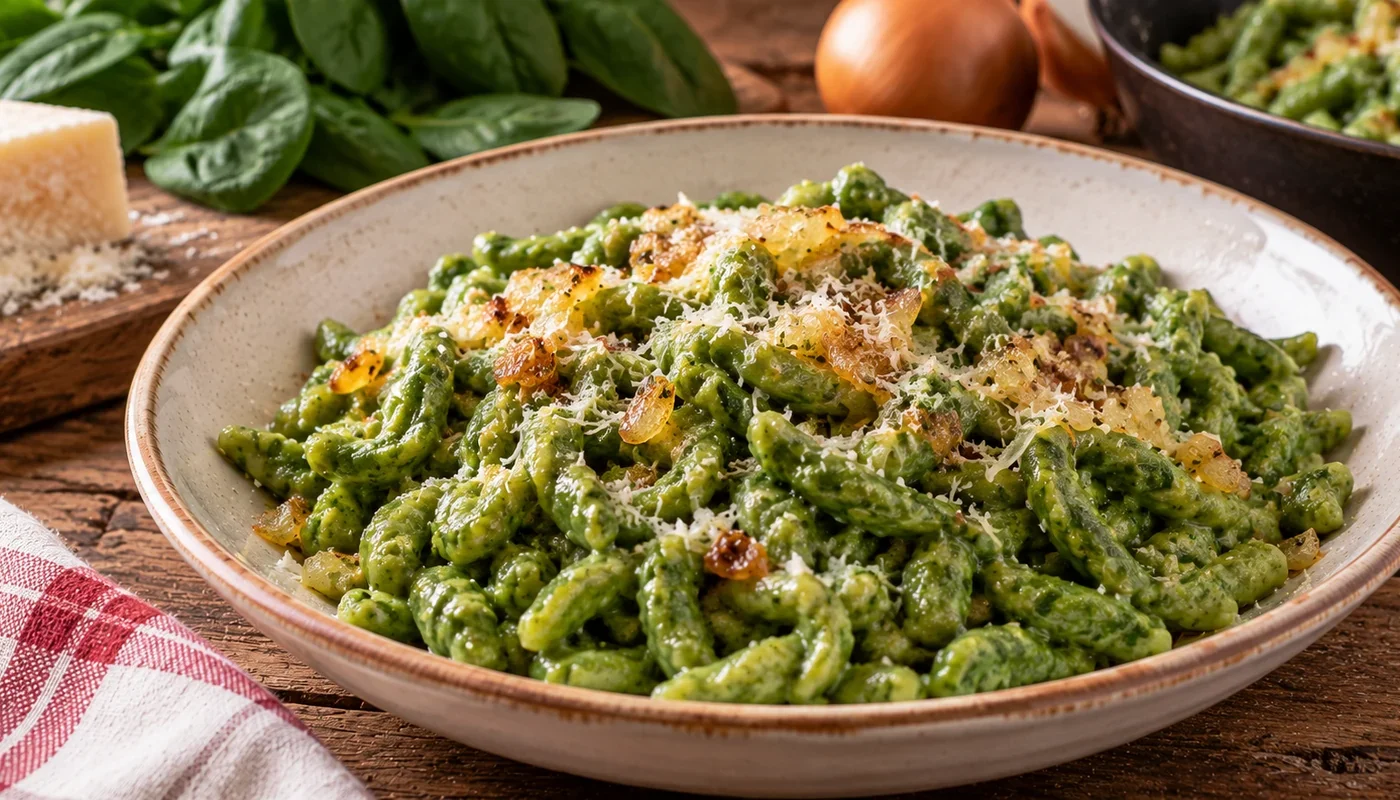 Spätzle tirolesi agli spinaci: ricetta tradizionale altoatesina