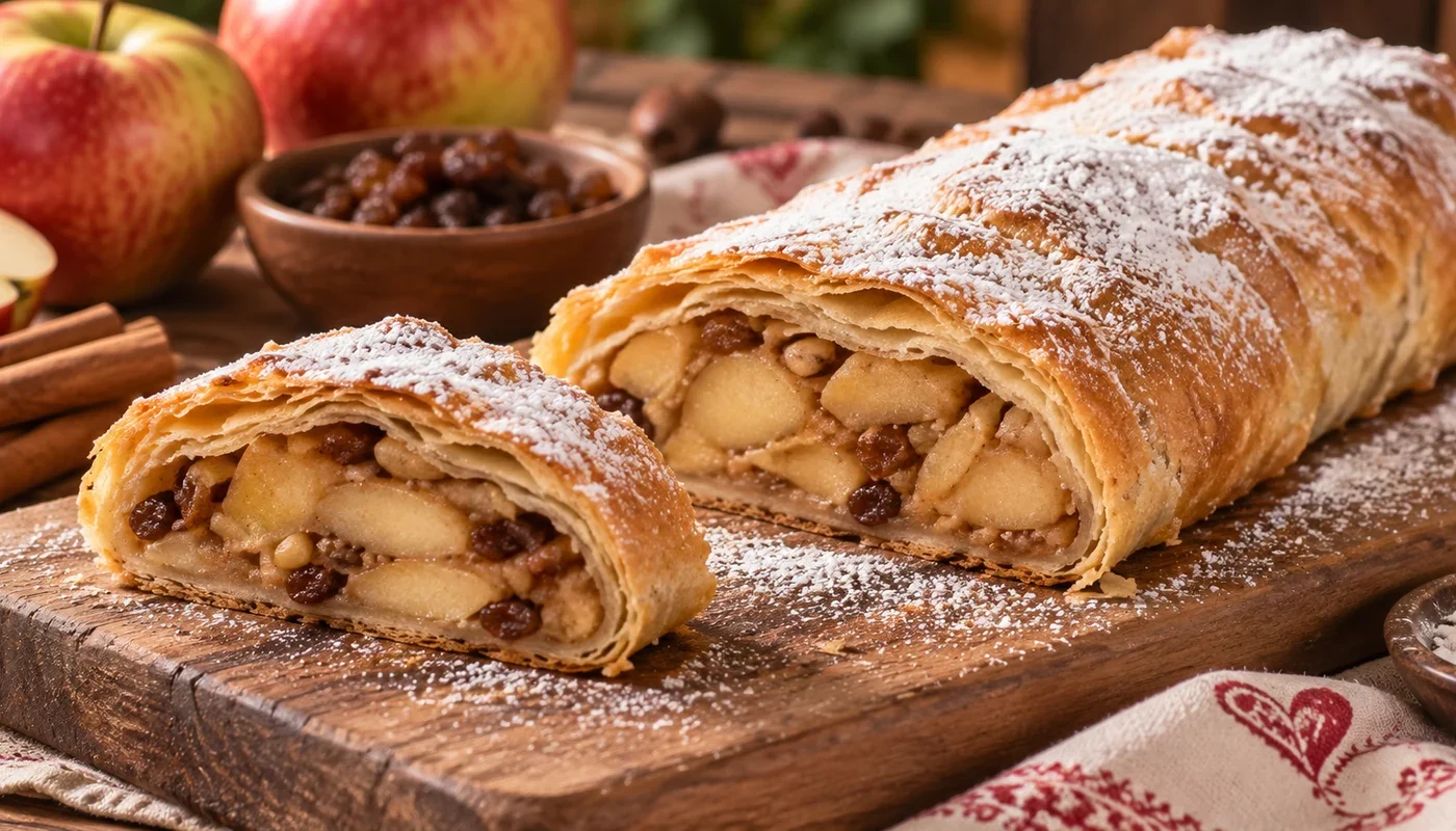 Strudel di mele altoatesino: ricetta tradizionale con pasta frolla
