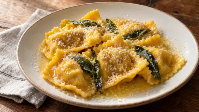Tortelli di zucca mantovani con burro fuso alla salvia e Grana Padano