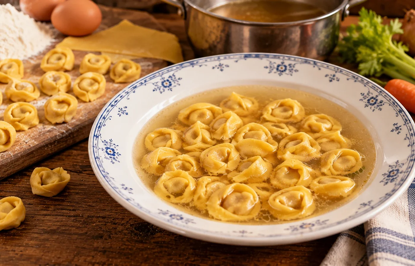 Tortellini in brodo: ricetta tradizionale emiliana