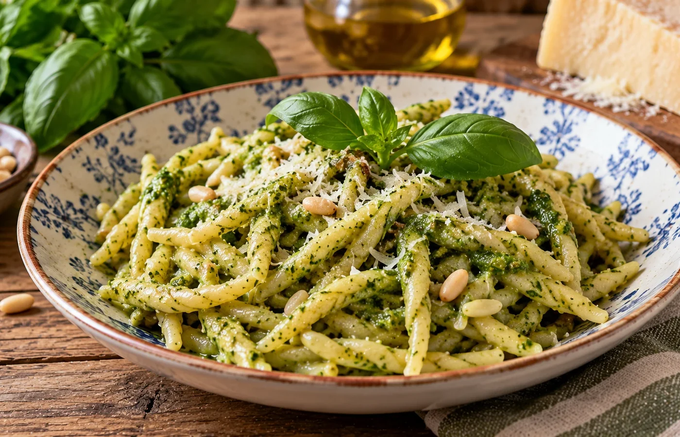 Trofie al pesto genovese: ricetta tradizionale ligure