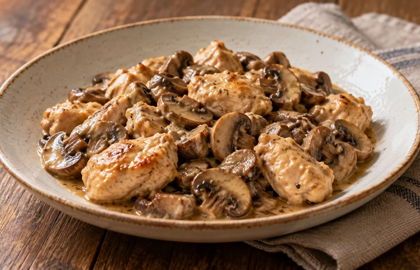 Bocconcini di pollo ai funghi Bimby