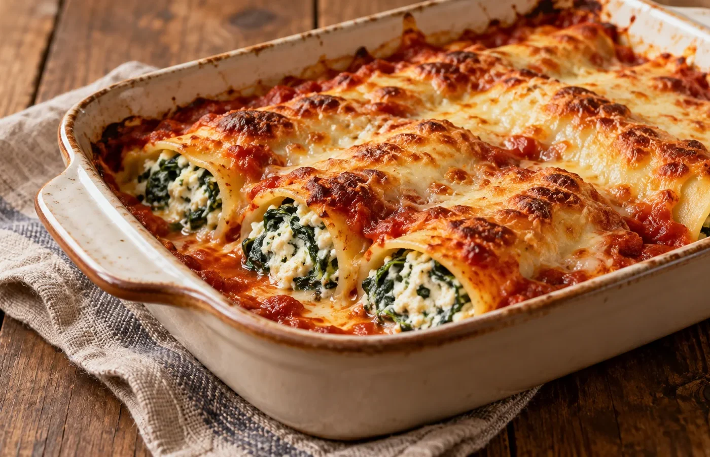 Cannelloni ricotta e spinaci Bimby