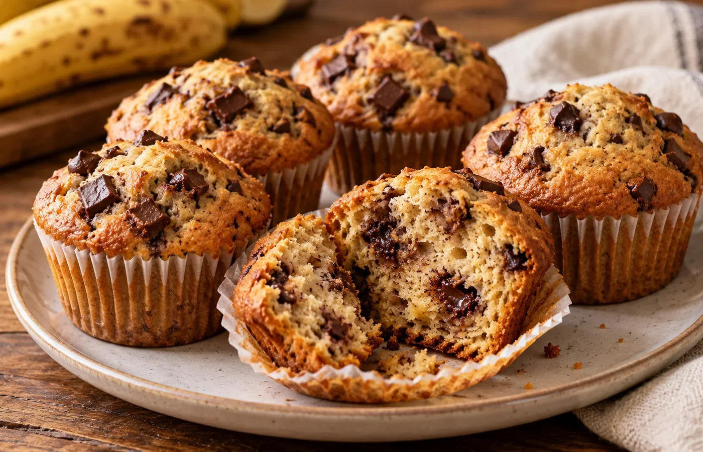 Muffin banana e cioccolato Bimby