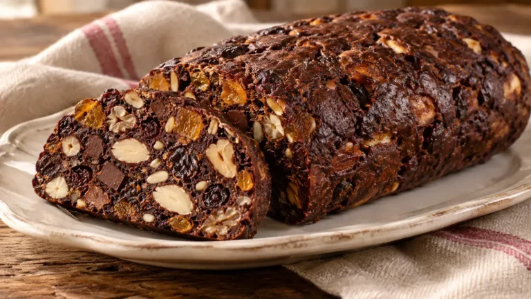 Pangiallo dei Castelli Romani con cioccolato fondente e frutta secca