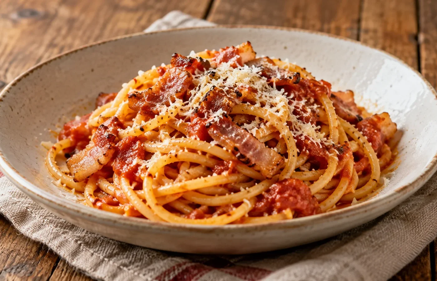 Pasta all’amatriciana Bimby