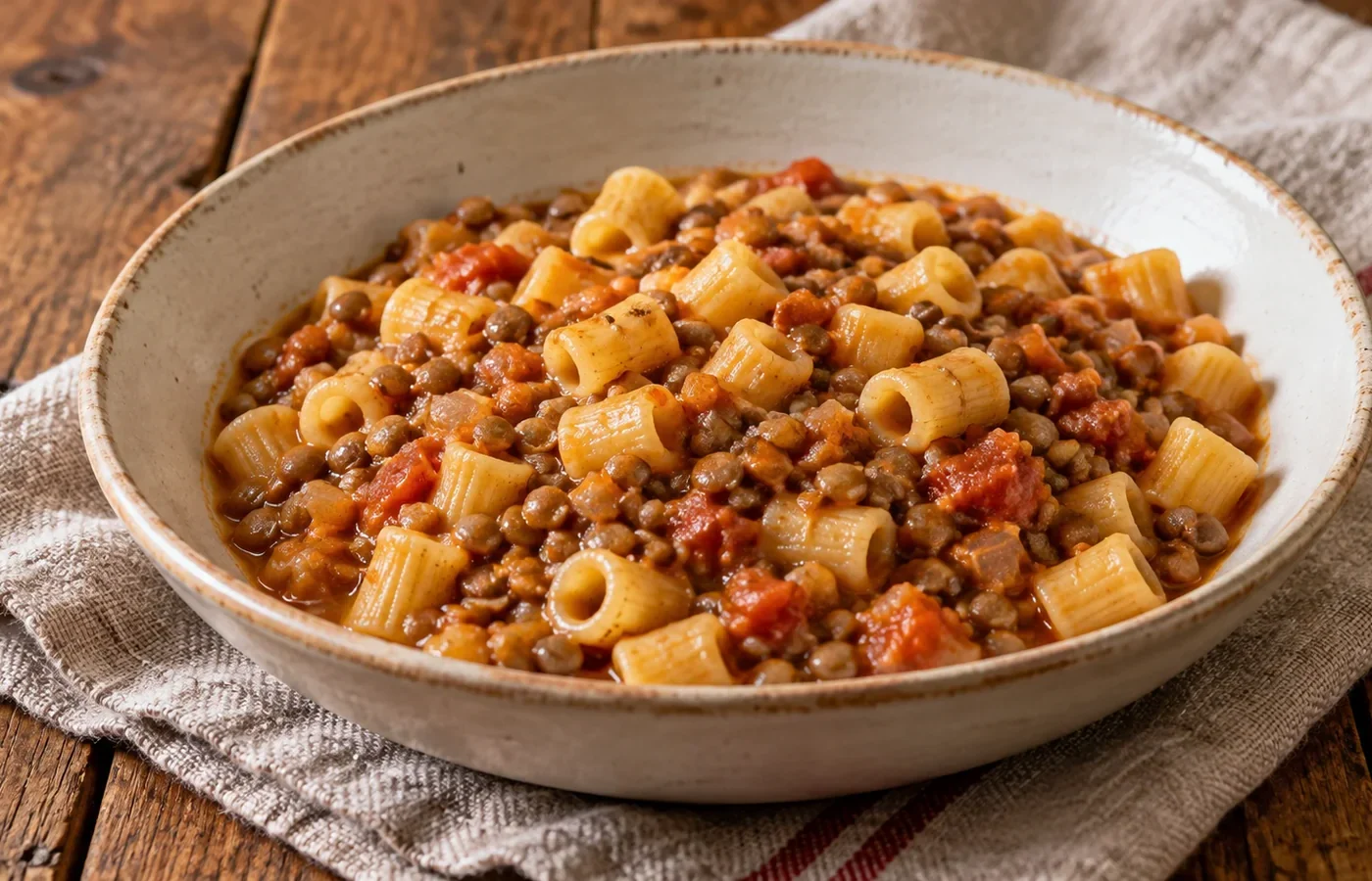 Pasta e lenticchie Bimby