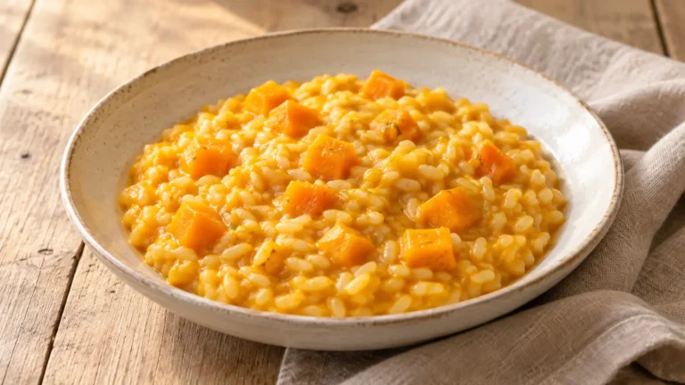 Risotto alla zucca preparato e pronto da servire