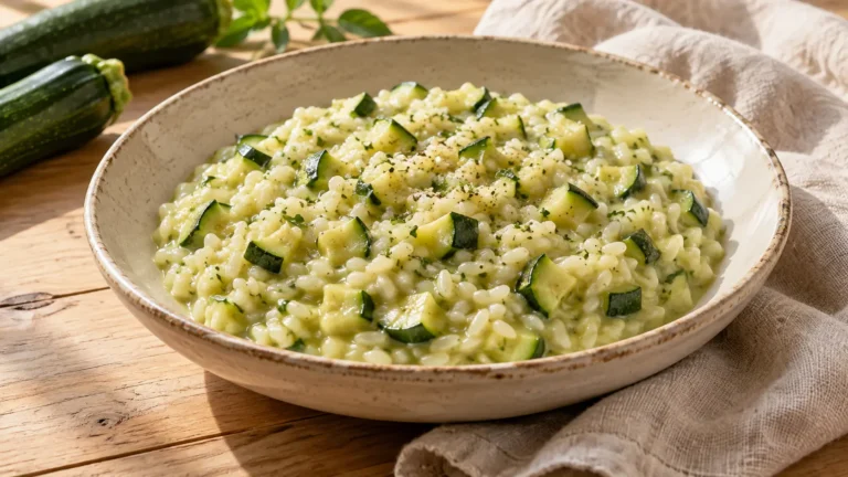 Risotto alle zucchine preparato e pronto da servire