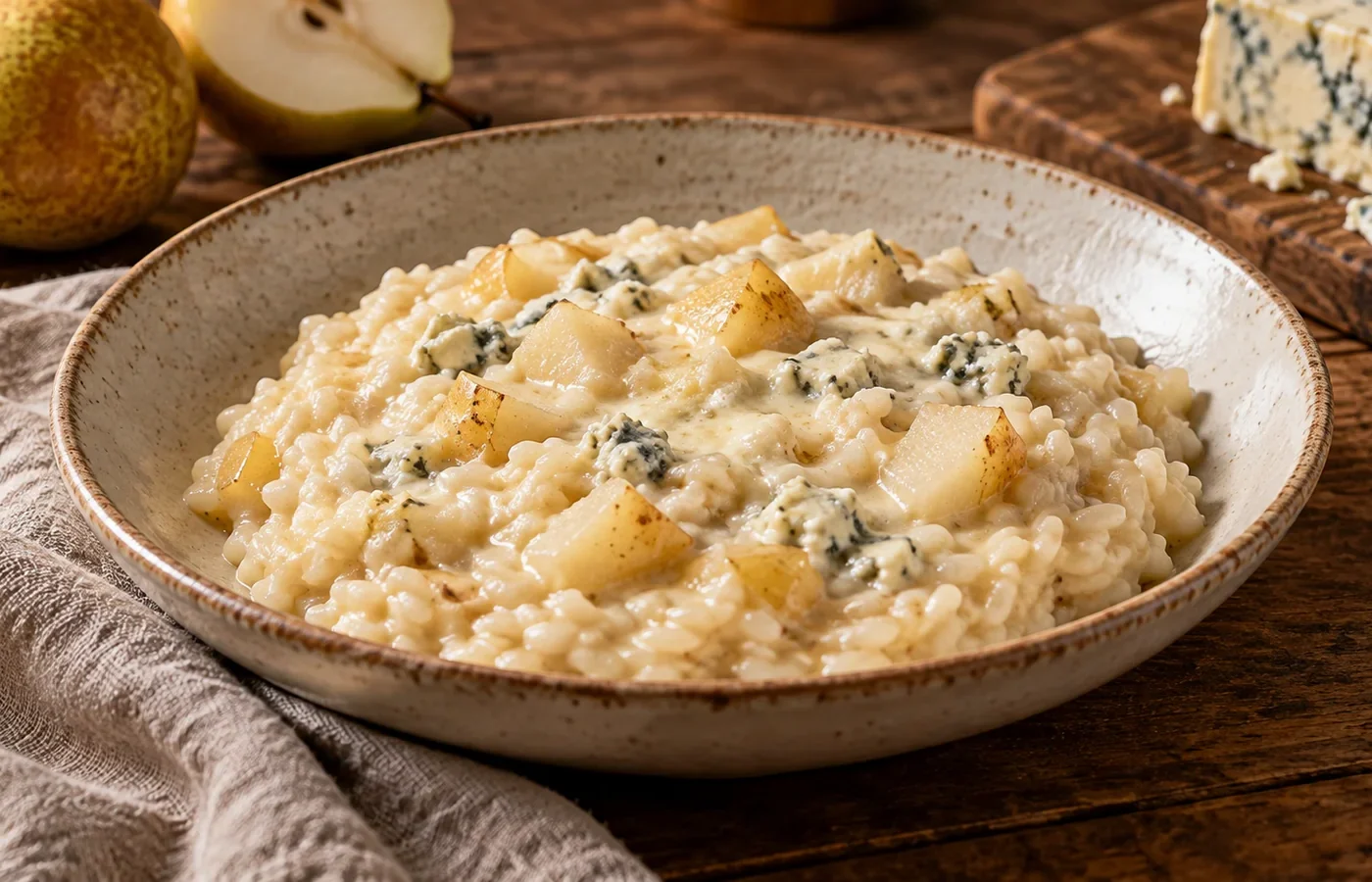 Risotto pere e gorgonzola Bimby